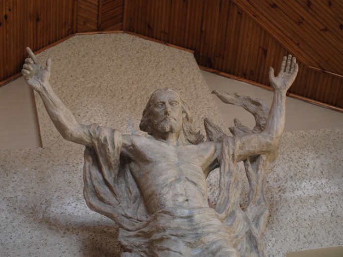 Rzeźba Jezusa fragment