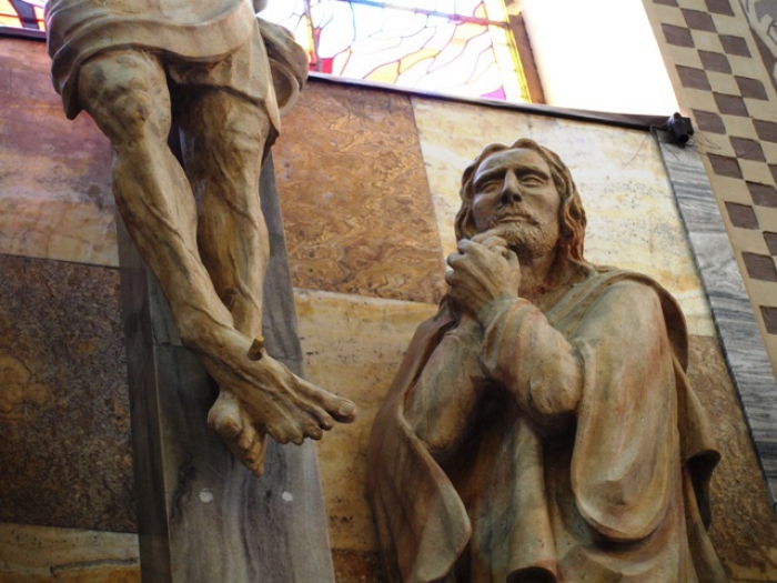 figura św. Jana z tryptyku